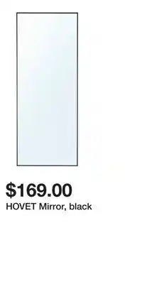 IKEA HOVET Mirror, black offer