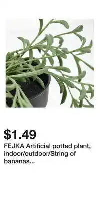 IKEA FEJKA Artificial potted plant, indoor/outdoor/String of bananas hanging offer