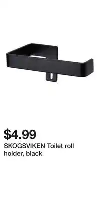 IKEA SKOGSVIKEN Toilet roll holder, black offer