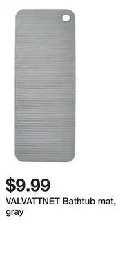 IKEA VALVATTNET Bathtub mat, gray offer
