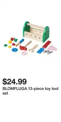 IKEA BLOMFLUGA 13-piece toy tool set offer