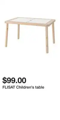 IKEA FLISAT Children's table offer