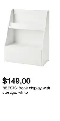 IKEA BERGIG Book display with storage, white offer