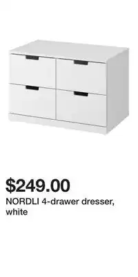 IKEA NORDLI 4-drawer dresser, white offer