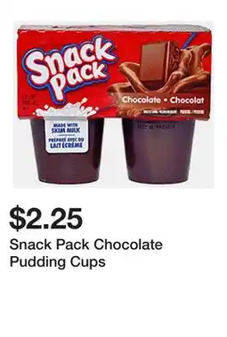 Dollarama Snack Pack Chocolate Pudding Cups offer