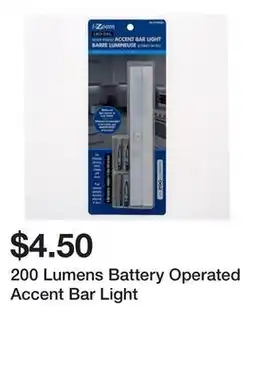 Dollarama 200 Lumens Battery Operated Accent Bar Light offer