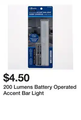 Dollarama 200 Lumens Battery Operated Accent Bar Light offer
