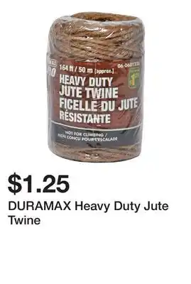 Dollarama DURAMAX Heavy Duty Jute Twine offer
