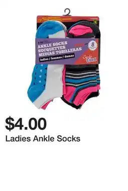 Dollarama Ladies Ankle Socks offer