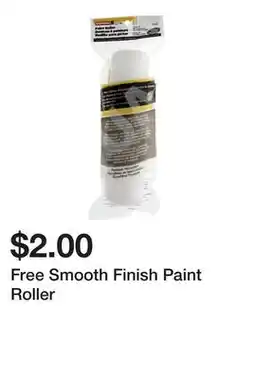 Dollarama Free Smooth Finish Paint Roller offer