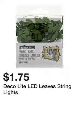 Dollarama Deco Lite LED Leaves String Lights offer