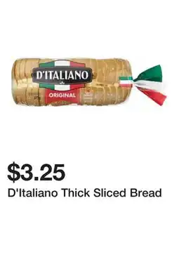 Dollarama D'Italiano Thick Sliced Bread offer