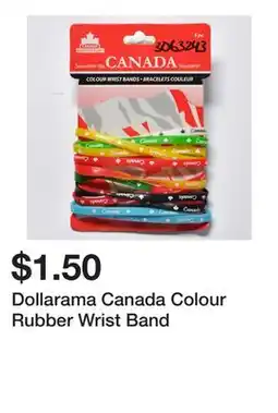 Dollarama Dollarama Canada Colour Rubber Wrist Band offer