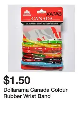 Dollarama Dollarama Canada Colour Rubber Wrist Band offer