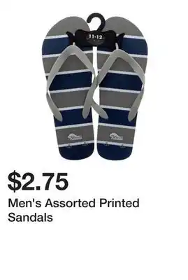 Dollarama Men's Assorted Printed Sandals offer