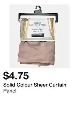 Dollarama Solid Colour Sheer Curtain Panel offer