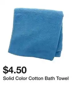 Dollarama Solid Color Cotton Bath Towel offer
