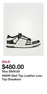 Holt Renfrew AMIRI Skel Top Leather Low-Top Sneakers offer