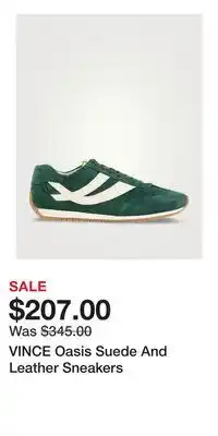 Holt Renfrew VINCE Oasis Suede And Leather Sneakers offer