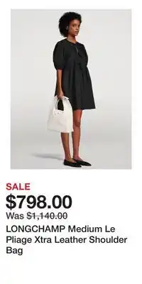 Holt Renfrew LONGCHAMP Medium Le Pliage Xtra Leather Shoulder Bag offer
