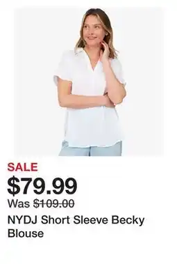TSC Stores NYDJ Short Sleeve Becky Blouse offer