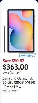 Walmart Samsung Galaxy Tab S6 Lite 128GB (Wi-Fi) | Brand New offer