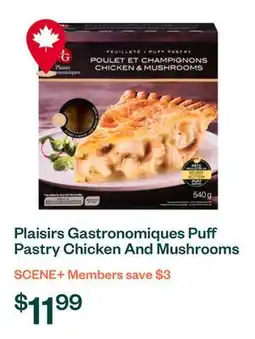 Voilà Plaisirs Gastronomiques Puff Pastry Chicken And Mushrooms 540 g offer