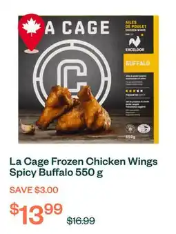 Voilà La Cage Frozen Chicken Wings Spicy Buffalo 550 g offer