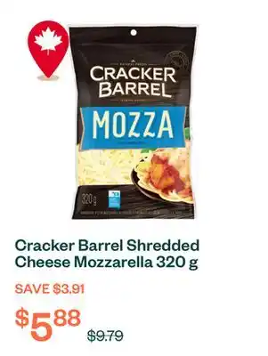 Voilà Cracker Barrel Shredded Cheese Mozzarella 320 g offer