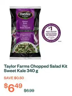 Voilà Taylor Farms Chopped Salad Kit Sweet Kale 340 g offer