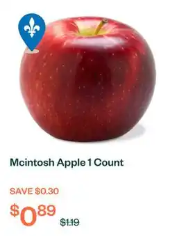 Voilà Mcintosh Apple 1 Count offer