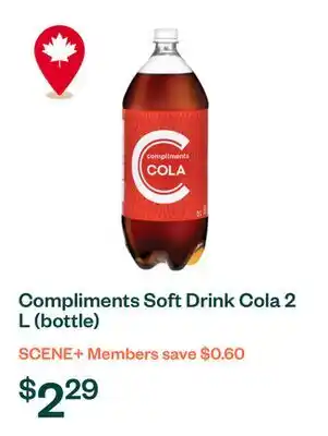 Voilà Compliments Soft Drink Cola 2 L (bottle) offer