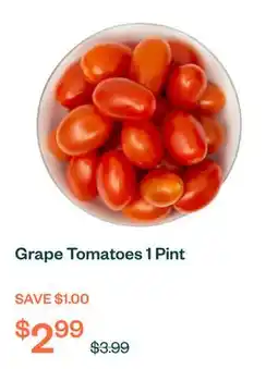 Voilà Grape Tomatoes 1 Pint offer