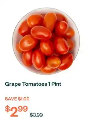 Voilà Grape Tomatoes 1 Pint offer