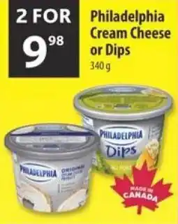Co-op Philadelphia cream cheese or dips offer