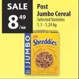 Co-op Post jumbo cereal offer