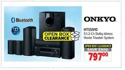 2001 Audio Video HTS5910 5.1.2-Ch Dolby Atmos Home Theater System offer