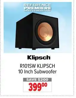 2001 Audio Video R101SW KLIPSCH 10 Inch Subwoofer offer