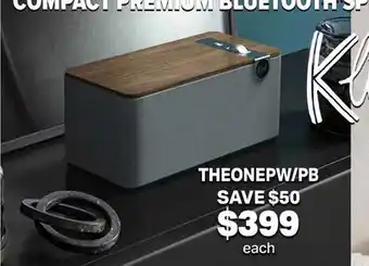 2001 Audio Video THEONEPW/PB COMPACT PREMIUM BLUETOOTH SPEAKER SYSTEMS WITH BROADCASTS offer