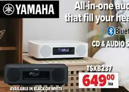 2001 Audio Video TSXB237 YAMAHA DESKTOP CD BT AUDIO SYS BLK/BR offer