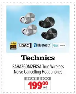 2001 Audio Video EAHAZ60M2EKSA True Wireless Noise Cancelling Headphones offer
