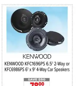 2001 Audio Video KFC1696PS KENWOOD 6.5 2-Way or KFC6986PS 6 x 9 4-Way Car Speakers offer