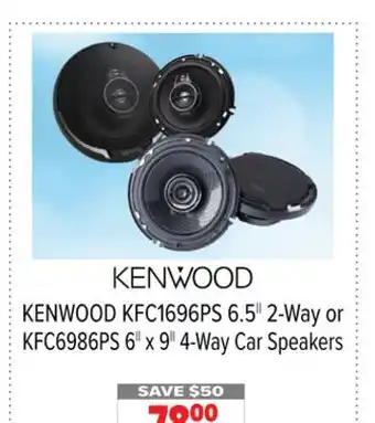2001 Audio Video KFC1696PS KENWOOD 6.5 2-Way or KFC6986PS 6 x 9 4-Way Car Speakers offer