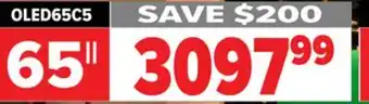 2001 Audio Video OLED65C5 65 OLED 4K ALPHA 9 HDR PANEL offer