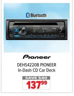 2001 Audio Video DEHS4220B PIONEER In-Dash CD Car Deck offer