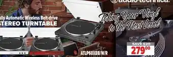 2001 Audio Video ALTP60XBB/W/R FULL AUTO TABLE BT BLACK offer