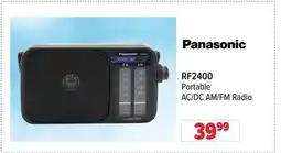 2001 Audio Video RF2400 Panasonic Portable AC/DC AM/FM Radio offer