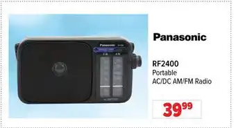 2001 Audio Video RF2400 Panasonic Portable AC/DC AM/FM Radio offer