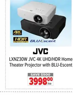 2001 Audio Video LXNZ30W JVC 4K UHD/HDR Home Theater Projector with BLU-Escent offer