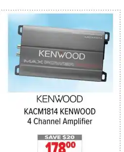 2001 Audio Video KACM1814 KENWOOD 4 Channel Amplifier offer